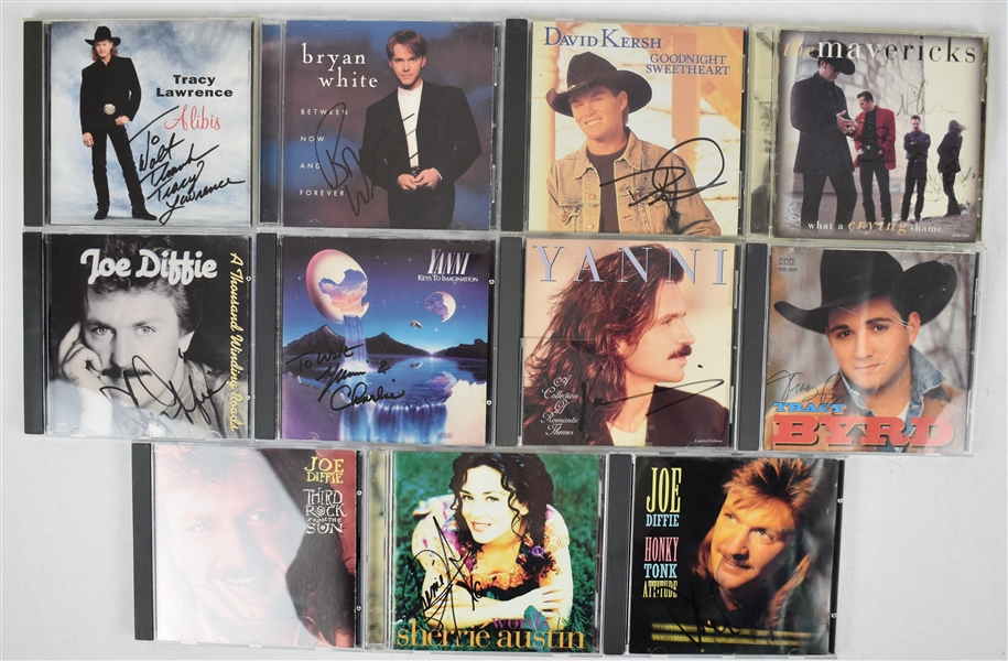 Collection of 11 Autographed CDs