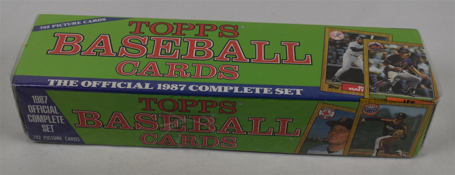 Vintage 1987 Topps Set & Traded Baseball Card Sets 