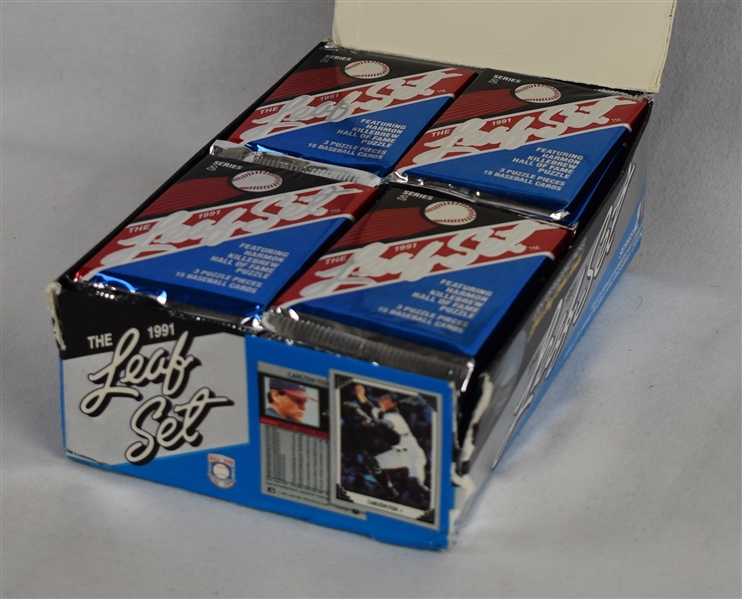 Vintage Box of 1991 Leaf Series II Baseball Card Packs