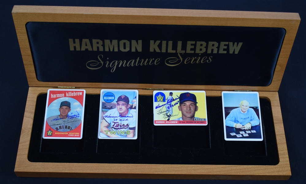 Harmon Killebrew Signature Series Set w/3 Autographed & Inscribed Cards