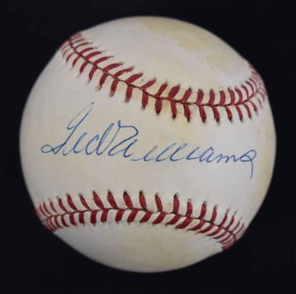 Ted Williams Autographed Baseball PSA/DNA LOA