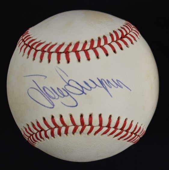 Tony Gwynn Autographed ONL Bart Giamatti Baseball
