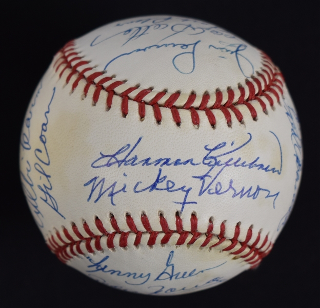 Washington Senators 1960s Team Signed Baseball