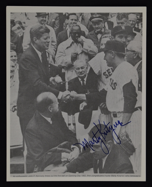 Marty Kutyna 1962 JFK Signed Photo