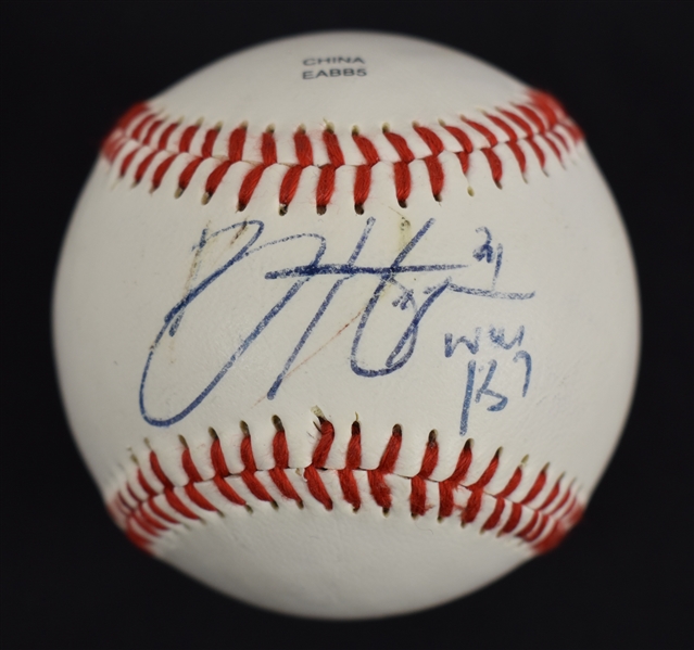 Bryce Harper Autographed & Inscribed Baseball