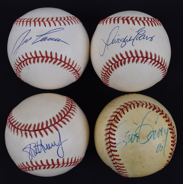 Jose Canseco Steve Garvey Steve Avery Ted Turner & Darrel Evans Autographed Baseballs