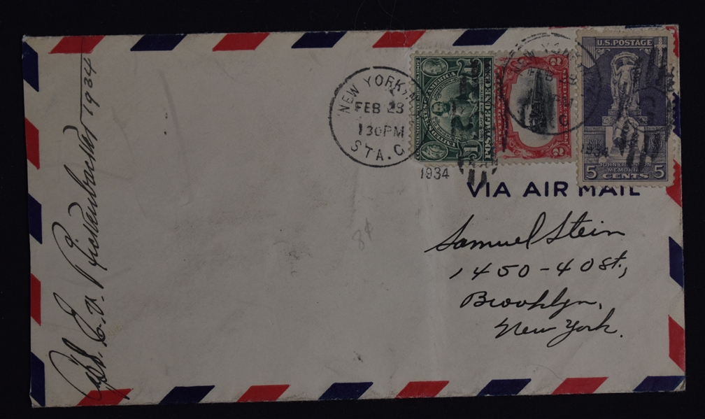 Eddie Rickenbacker 1934 & Jimmy Doolittle/Paul Tibbets 1990 Signed First Day Covers