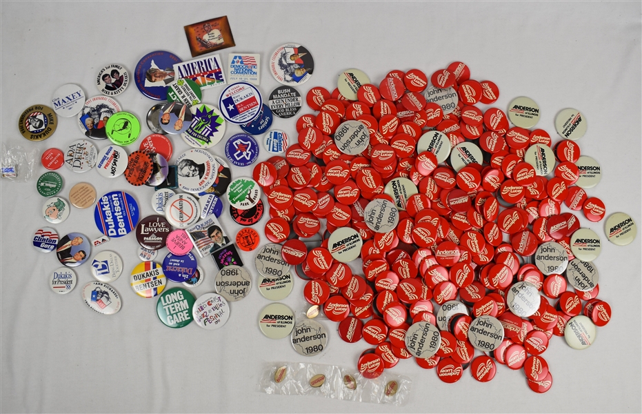 Political Pinback Button Collection