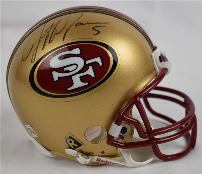 Jeff Garcia San Francisco 49ers Autographed & Inscribed Authentic Mini Helmet