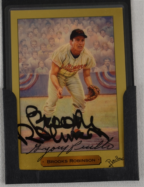 Brooks Robinson Autographed Limited Edition Card