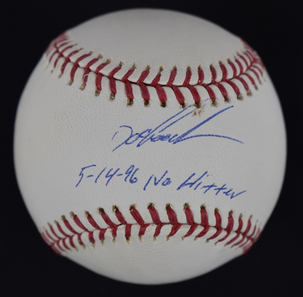 Doc Gooden Autographed & Inscribed 5-14-96 No Hitter Baseball Steiner & MLB Authentication