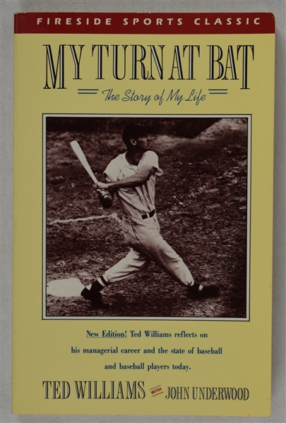 Ted Williams "My Turn At Bat" Signed Book