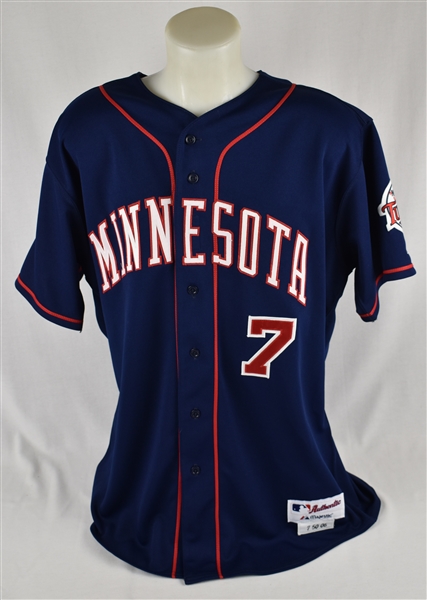 Joe Mauer 2006 Minnesota Twins Game Used & Autographed Jersey MLB Authenticated & Minnesota Twins LOA