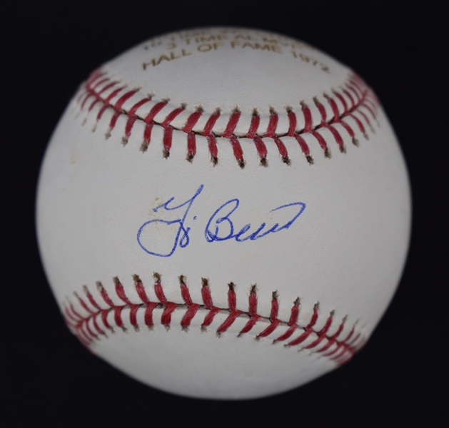 Yogi Berra Autographed Inscribed Baseball 1 PSA/DNA