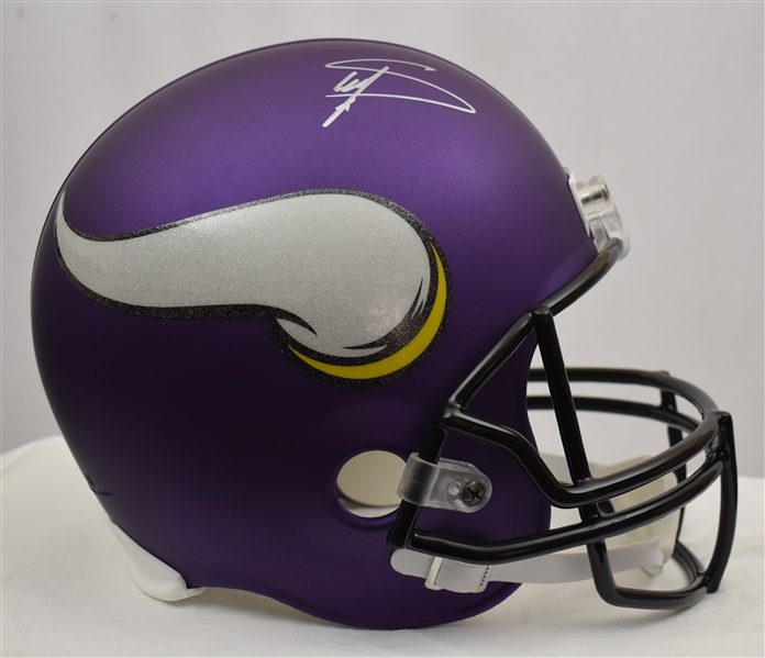 Stephon Diggs Autographed Minnesota Vikings Full Size Replica Helmet