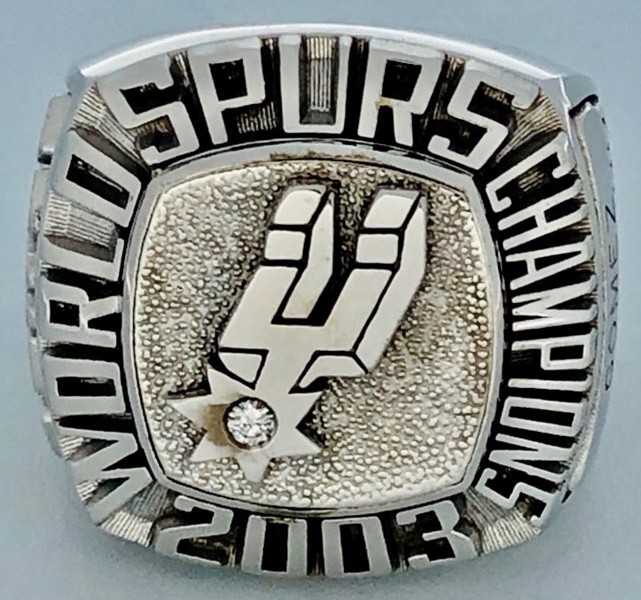 Lot Detail - San Antonio Spurs 2003 NBA Championship Ring 14k Gold w/Diamond