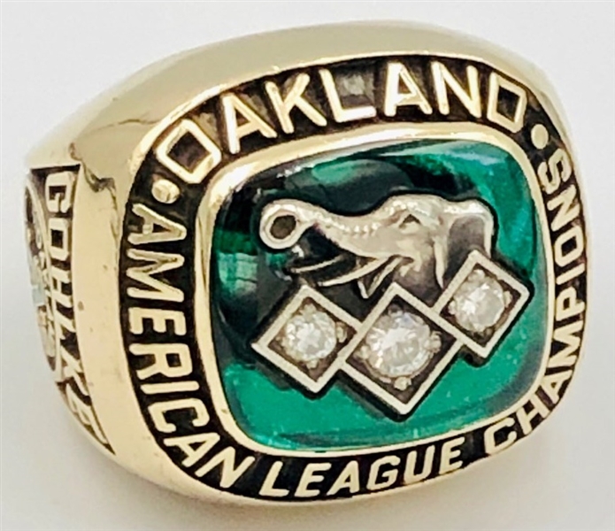 Oakland Athletics 1990 American League Championship Ring 10k Gold w/Diamonds Made by Jostens