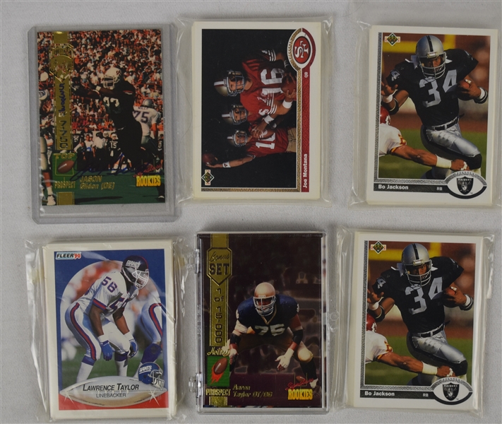 Collection of 6 Football Card Sets 