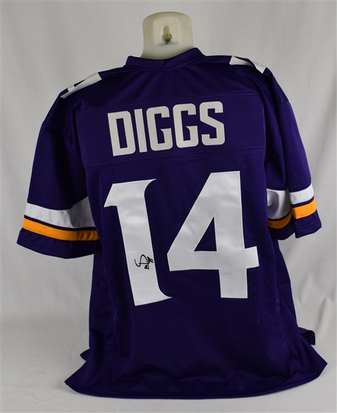 Stefon Diggs Minnesota Vikings Autographed Home Purple Jersey