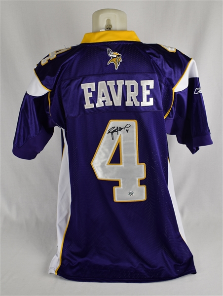 Brett Favre Autographed Minnesota Vikings Jersey Favre LOA