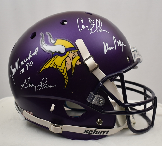Purple People Eaters Autographed Minnesota Vikings Full Size Replica Helmet 2