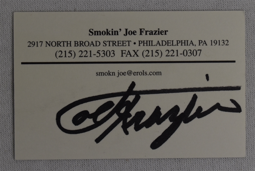 Joe Frazier Autographed Card