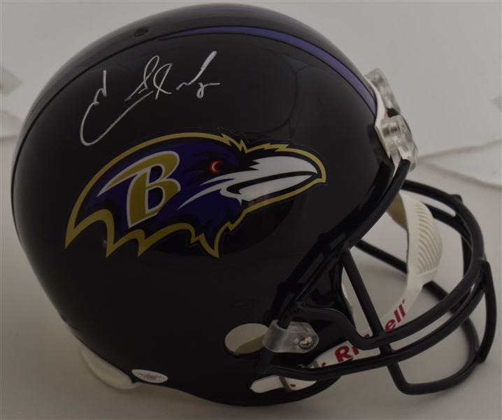 Ed Reed Autographed Baltimore Ravens Full Size Helmet 