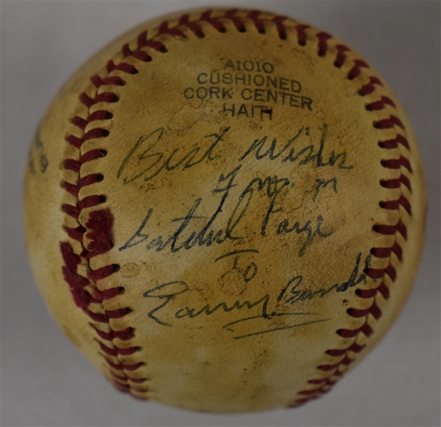 Satchell Paige Autographed Baseball JSA LOA