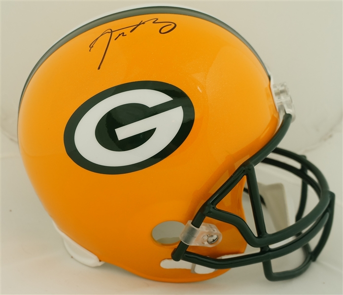 Aaron Rodgers Autographed Full Size Green Bay Packers Helmet Fanatics Authentication