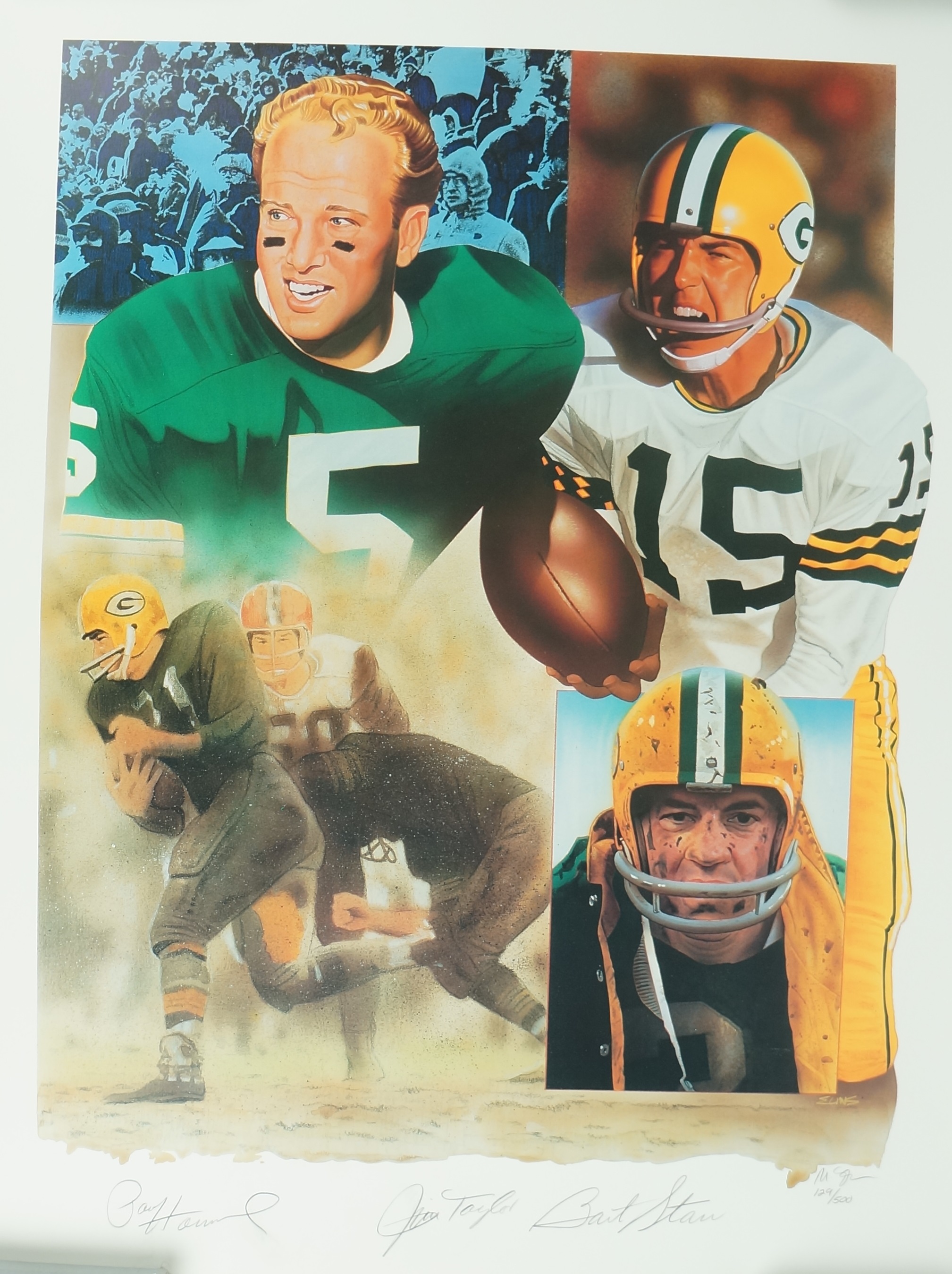 Green Bay Packers Paul Hornung Autographed Postcard