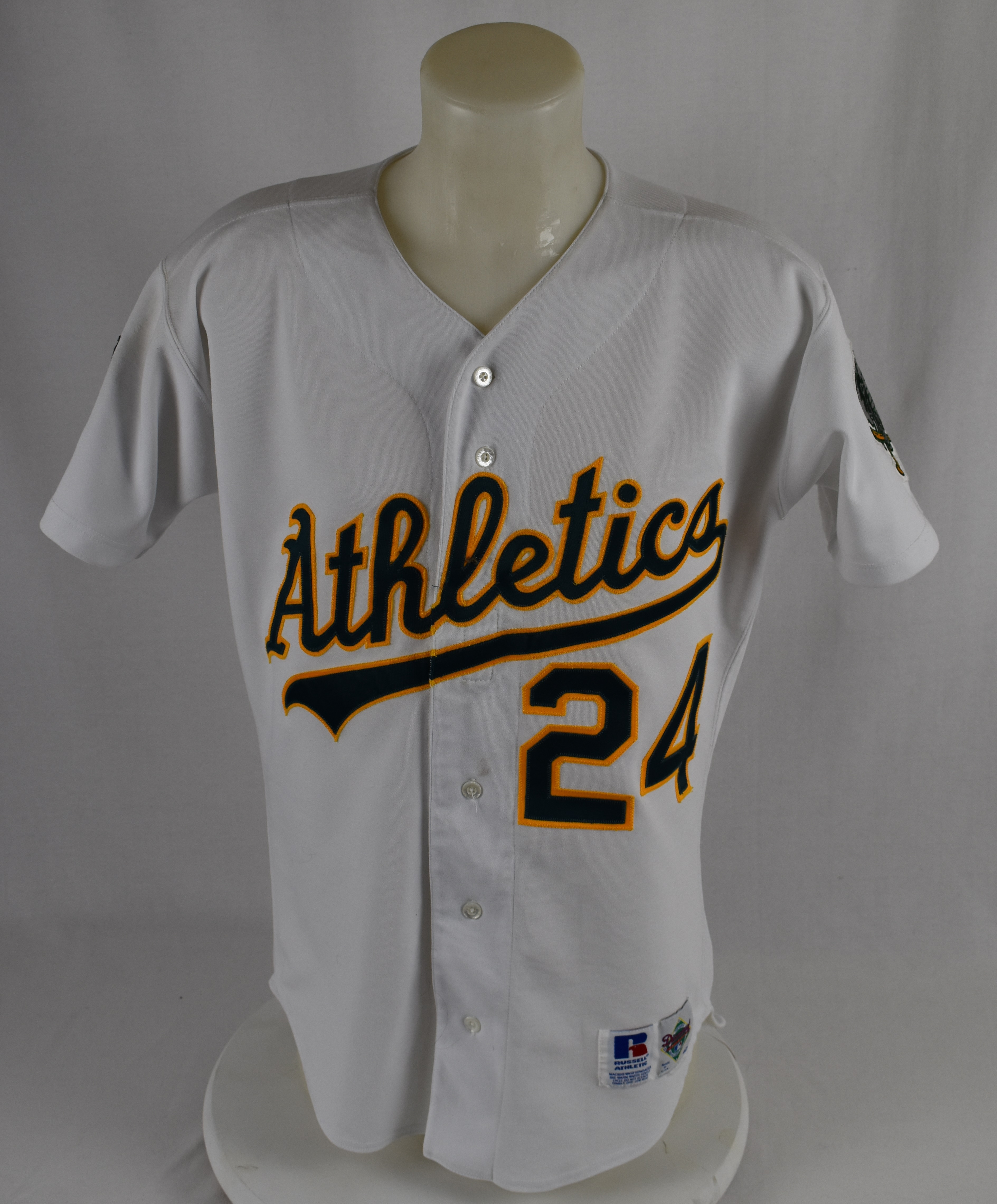 1994 Rickey Henderson Oakland Athletics A's Authentic Russell MLB