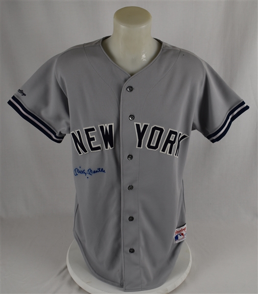 Mickey Mantle Autographed New York Yankees Jersey PSA/DNA 