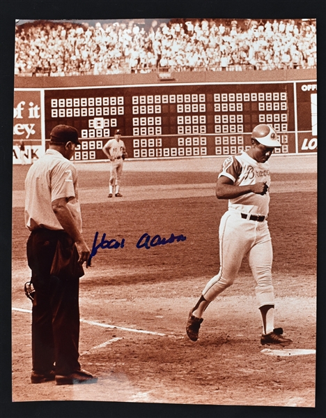 Hank Aaron 700th Career HR Autographed 11x14 Photo