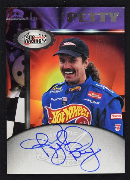 Kyle Petty Autographed Card