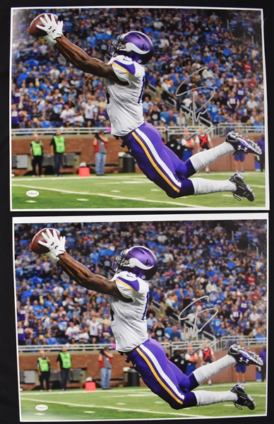 Stefon Diggs Lot of 4 Autographed 16x20 Photos