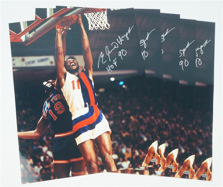 Elvin Hayes Lot of 5 Autographed & Inscribed 16x20 Photos 