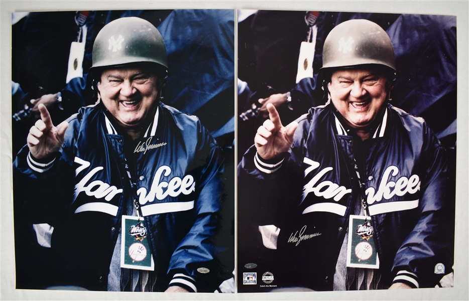 Don Zimmer Lot of 2 Autographed 16x20 Photos 