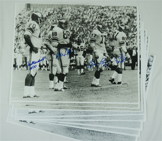Purple People Eaters Lot of 8 Autographed 16x20 Photos 