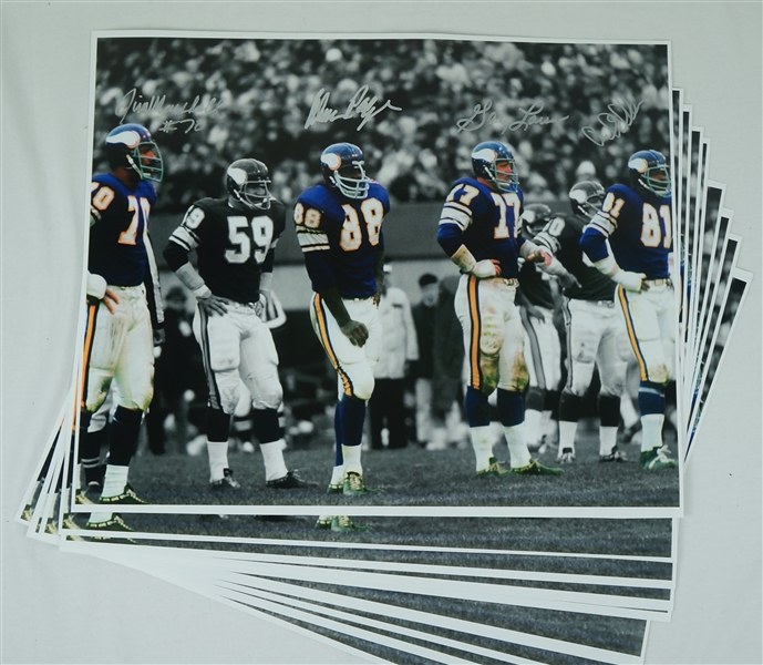 Purple People Eaters Lot of 9 Autographed 16x20 Photos 