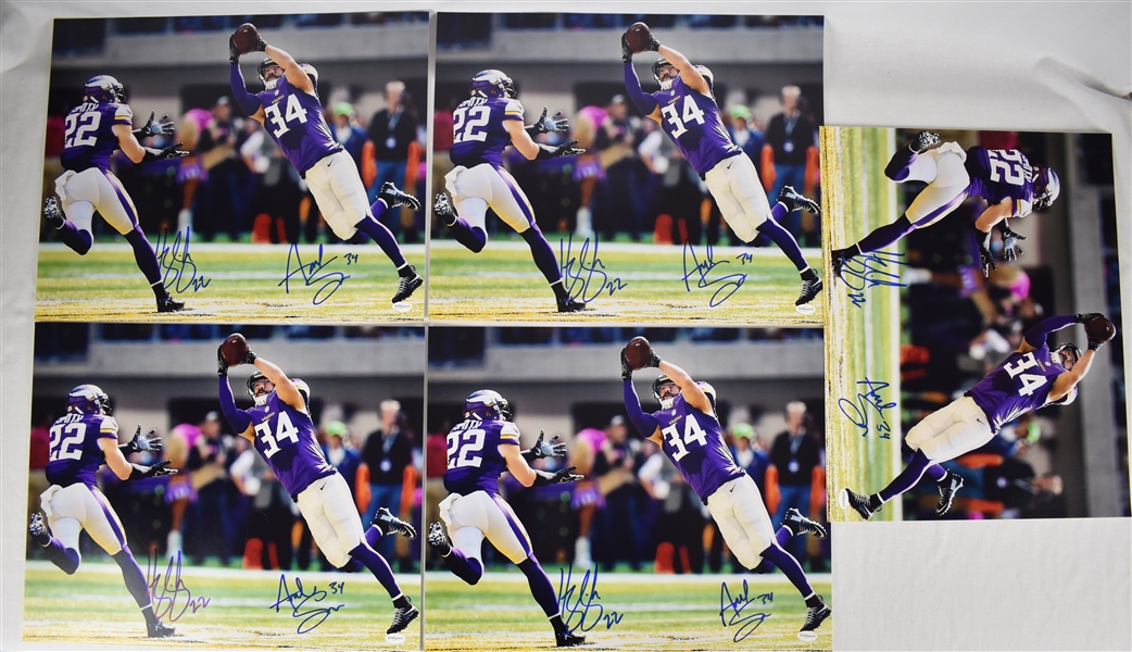 Harrison Smith & Andrew Sendejo Lot of 5 Autographed 16x20 Photos