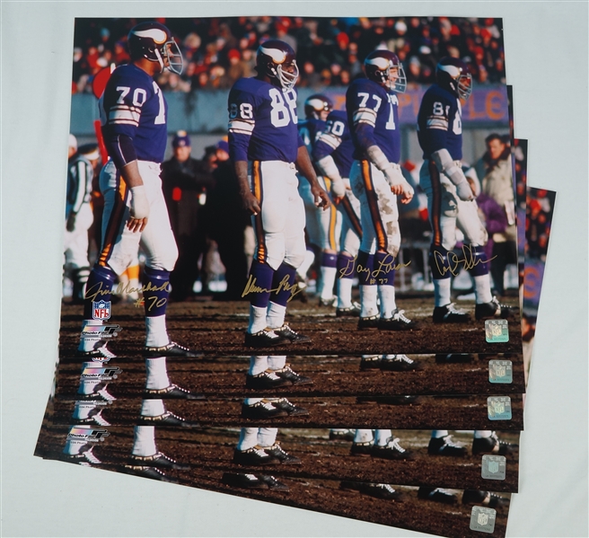 Purple People Eaters Lot of 5 Autographed 16x20 Photos (Gold Photo File)