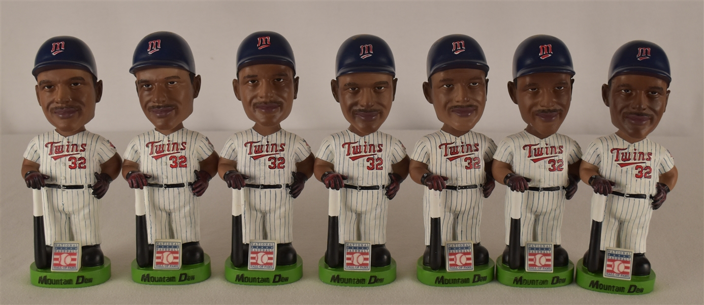Dave Winfield Lot of 7 Autographed Bobbleheads w/Puckett Family Provenance 