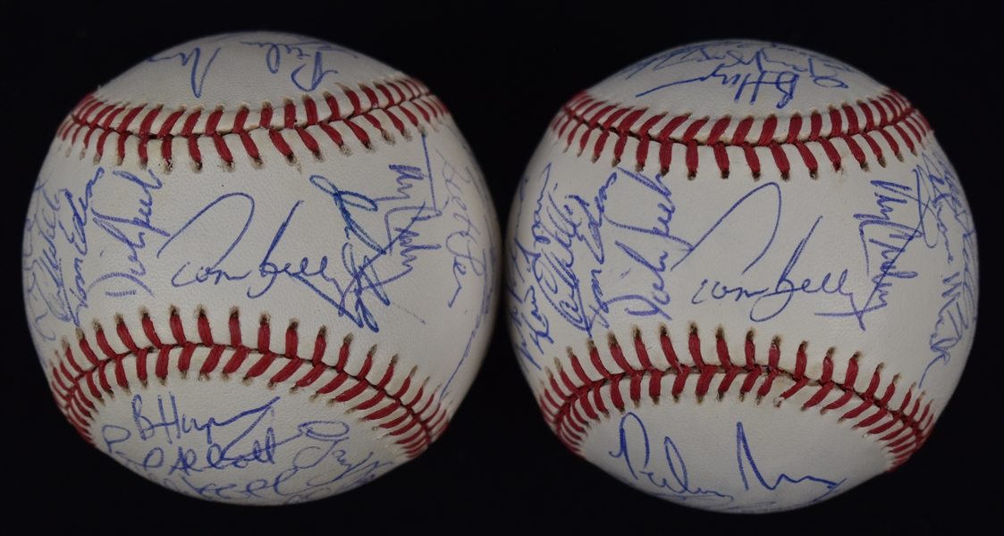 Kirby Pucketts 1992 Team Signed Baseballs w/Puckett Family Provenance