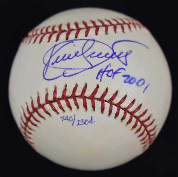 Kirby Puckett Autographed & Inscribed HOF 2001 Limited Edition Baseball w/Puckett Collection LOA 
