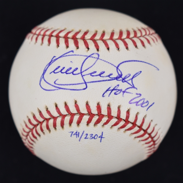 Kirby Puckett Autographed & Inscribed HOF 2001 Limited Edition Baseball w/Puckett Collection LOA