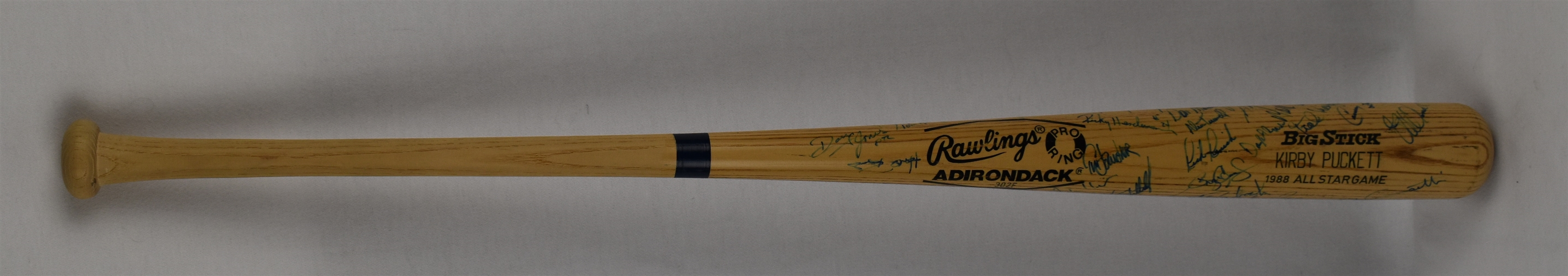 Kirby Puckett 1988 American League All Star Bat Signed by the AL All Star Team w/Puckett Family Provenance
