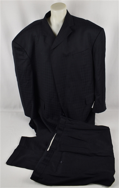 Kirby Puckett Worn & Embroidered Trussardi Suit w/Puckett Family Provenance 