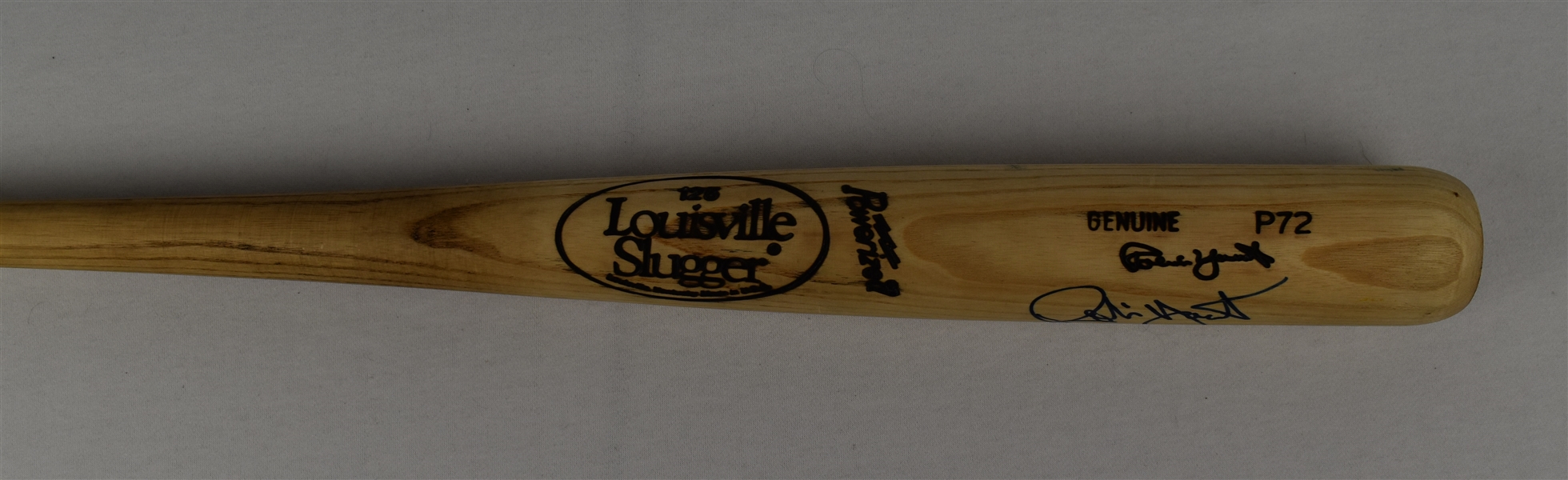 Robin Yount 1990 Game Used & Autographed Bat w/Light Use