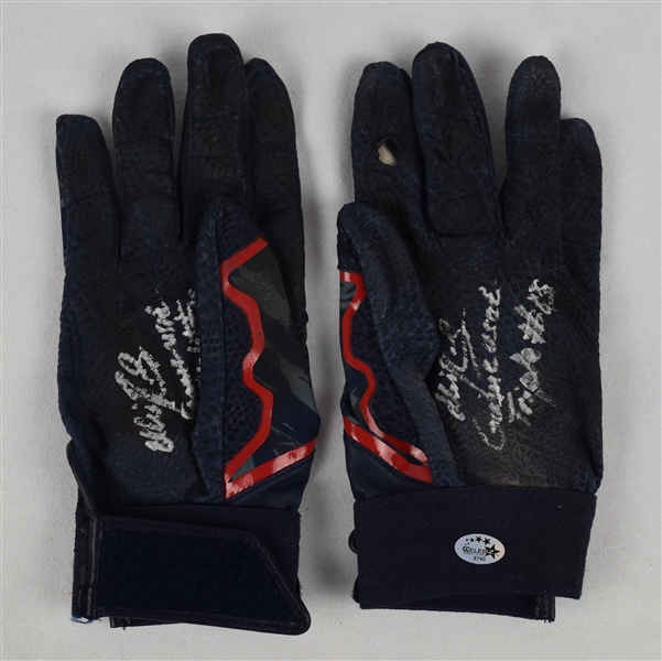 Eddie Rosario 2015 Minnesota Twins Game Used Rookie Batting Gloves