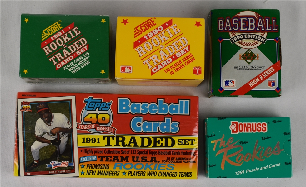 Collection of 1990s Traded Baseball Card Sets